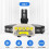USB Rechargeable LED Headlamp with 4 Light Modes, IPX4 Waterproof Adjustable Head Torch for Camping 3