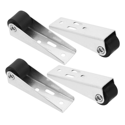 4pcs Sliding Door Roller Wheels Heavy Duty Bottom Support Rollers for Smooth Silent Glide