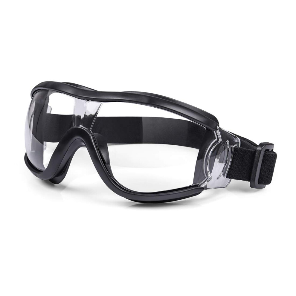 Anti Fog Safety Goggles Clear Vision Uv Shielded Protective Eyewear Sealed Dust Protection Black 9073542981114