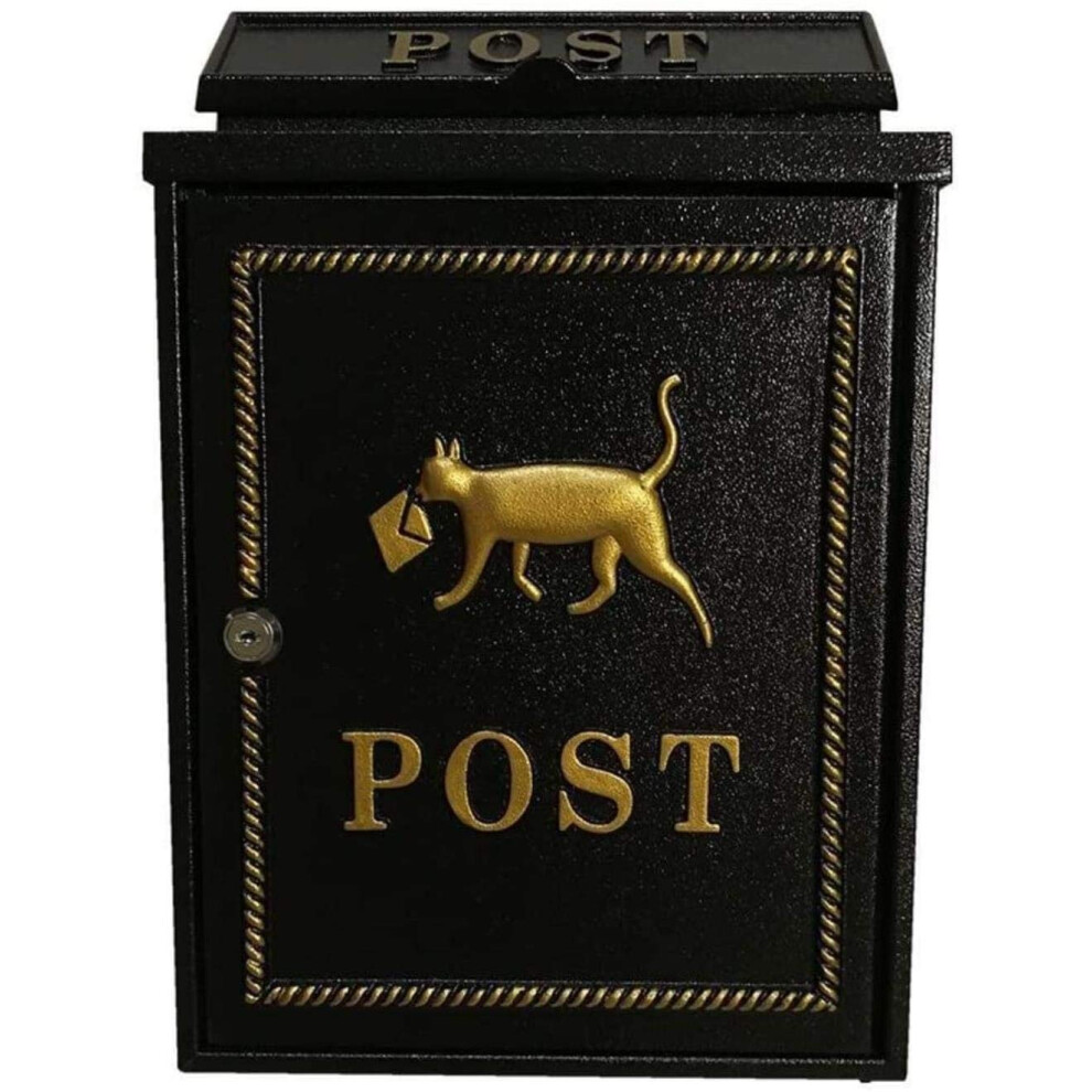 Modern Wall Mount Locking Mailbox Large Capacity Weatherproof Rust Resistant For Home Use 9351714461313