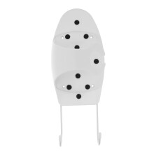 Ironing Board Holder Wall Mount and Iron Organizer, SpaceSaving AllinOne Storage Rack for Laundry Room, White