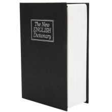 Book Safe 7Inch Mini Dictionary Style Hidden Storage Box with Lock and Key for Cash and Jewelry