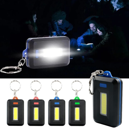 3W Mini LED Keychain Flashlight, Compact Pocket Torch with Triple Lighting Modes, 4 Colors 1