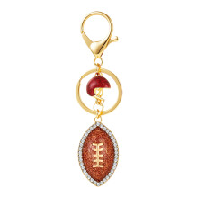 Sport Themed Key Holder Rugby Pendant Keychain For Women Men Bag
