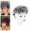 Puff Hair Bun with Bangs Drawstring Short 1B Grey 2