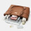 3Pcs Modern Oversized Underarm Bag Comfortable Strap-Brown 3