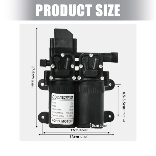 12V High Flows Electric Double Water Pump For Agricultural 2