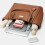 3-teilige stilvolle Unterarmtasche, weiche-Beige 3