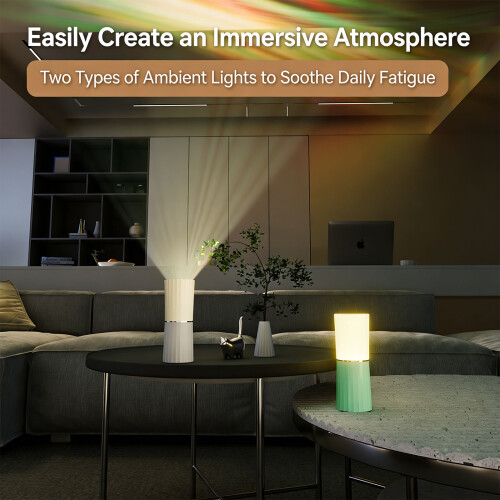 Water Waves Projection Lamp with Eye Protection and-White 2