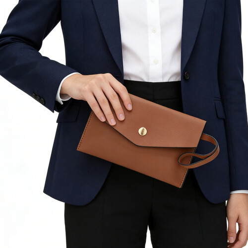 Elegant Shoulder Bag With Soft Texture And Roomy Interior-Black 1