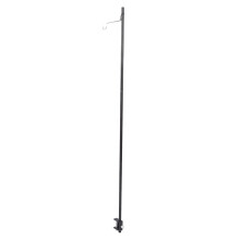 Adjustable Aluminum Camping Lantern Stand with Clamp Base, Foldable Outdoor Light Pole and Storage Bag
