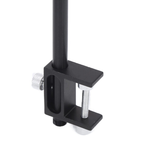 Adjustable Aluminum Camping Lantern Stand with Clamp Base, Foldable Outdoor Light Pole and Storage Bag 2