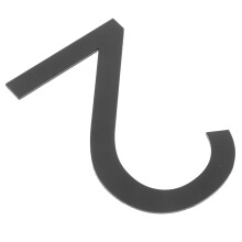 Modern 3D Acrylic House Number Sign, Adhesive Black Address Plaque for Home Mailbox Apartment Door