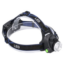 Rechargeable LED Headlamp with Adjustable Focus, Smart Sensor and Water Resistant Design for Camping