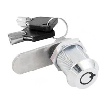 16mm Cylinder Cam Lock with 2 Keys, Secure Metal Replacement Cabinet Drawer Lock