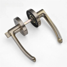Keyless Indoor Door Handle Lock 70mm Zinc Alloy Durable Easy Install for Home Security 1Pc