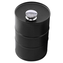 750ml Stainless Steel Flask Leak Proof Camping Liquor Bottle Gasoline Drum Shape Outdoor Use