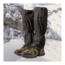 Waterproof Hiking Gaiters for Boots, Adjustable Snow Boot Gaiters for Mud and Snow Protection, Black