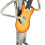 Model A Cat Guitar Iron 27.5x13x7.5cm Color 13