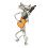 Model A Cat Guitar Iron 27.5x13x7.5cm Color 16
