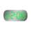 6637 LED Digital Temperature Display Desktop Mirror Alarm Clock (White with Green Light) 1