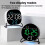 Desktop LED Clock With Alarm Night Light Multifunctional Clock, Color: Round White Shell Blue Light 3
