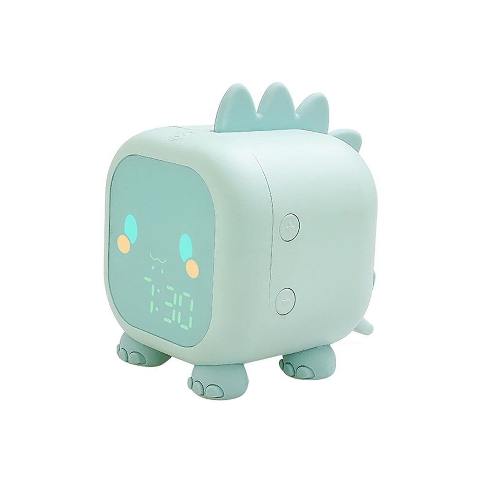 Dinosaur Kids Alarm Clock Electronic Clock Multifunctional Chime Small Alarm Clock(Green) Green