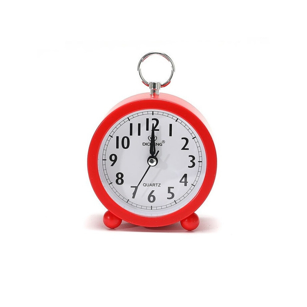 Office Home Round Alarm Clock Student Watch Gift(Red) Red