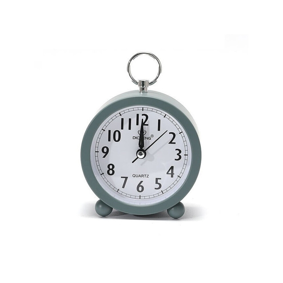 Round Alarm Clock For Office And Home Use, Student Clock, Gift (Green) Green