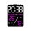 Multifunctional Temperature / Humidity Display Electronic Alarm Clock, Color: Rose Red Black 1