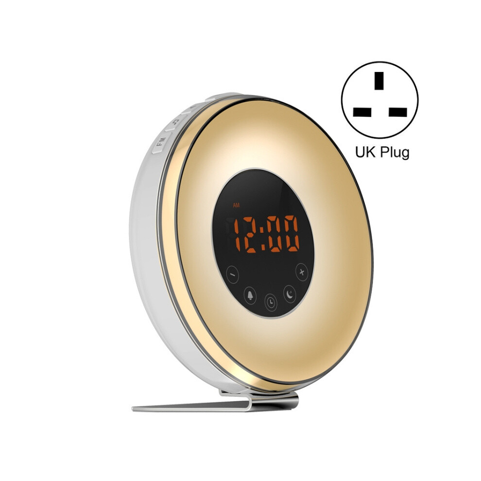 Simulated Sunrise And Sunset Sleep Lamp Alarm Clock With Fm Radio (Uk Standard) Light