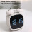 Loud Metal Powerful Ringing Clock LED Multifunction Clock, Color: Black Shell White Light 3