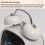 Loud Metal Powerful Ringing Clock LED Multifunction Clock, Color: Black Shell White Light 6