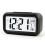 Temperature-controlled lazy person's alarm clock, silent backlit digital clock (black) 2