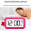 Temperature-controlled lazy person's alarm clock, silent backlit digital clock (black) 4