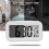 Temperature-controlled lazy person's alarm clock, silent backlit digital clock (black) 6