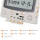 Desktop Digital Perpetual Calendar Alarm Clock for Study (Grayish White) 2