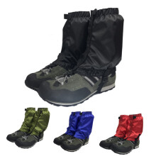 Lightweight Breathable Hiking Gaiters with Adjustable Elastic Fit, Durable Snap Hook, Unisex Dark Green