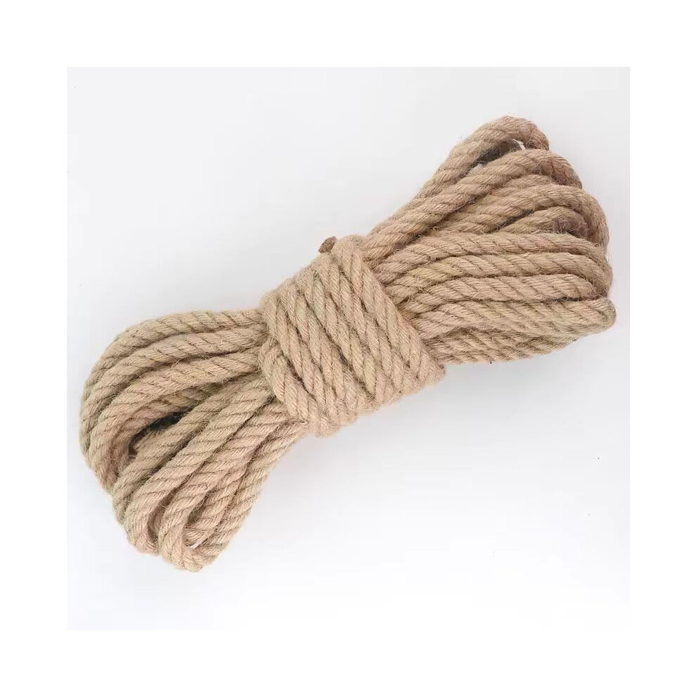 Heavy Duty Natural Jute Rope 18Mm Rustic Hemp Twine For Crafts Gardening And Home Decor 16.5Feet 9330225312178