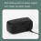 Mirror Bedside Alarm Clock Battery Plug-In Dual-Purpose LED Clock, Color: Rectangle Black Shell (Black Surface green light) 5