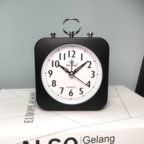 Lazy Person's Silent Mini Alarm Clock for Office and Home Use (Black) 1