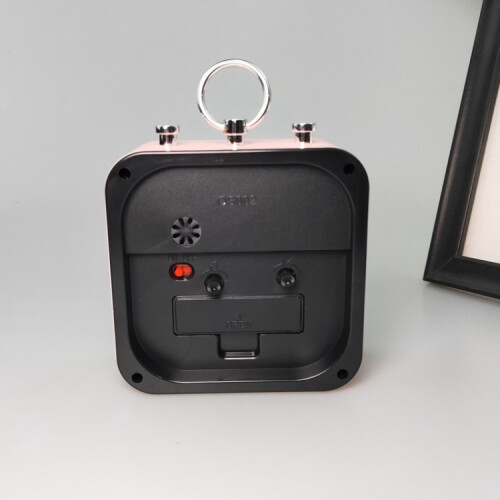 Lazy Person's Silent Mini Alarm Clock for Office and Home Use (Black) 2