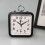 Candy-colored square alarm clock for office, home, and student use (black) 2