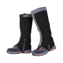 Hiking Gaiters Waterproof Leg Protection Adjustable Lightweight Gaiters for Men and Women Black 44x50cm