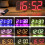 RGB Color Changing 3D Digital Clock With Voice Control, Adjustable Brightness, Temperature Display & Remote, Spec: Ordinary White 2