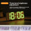 RGB Color Changing 3D Digital Clock With Voice Control, Adjustable Brightness, Temperature Display & Remote, Spec: Ordinary White 6