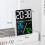 Multifunctional Temperature / Humidity Display Electronic Alarm Clock, Color: Rose Red Black 3