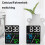 Multifunctional Temperature / Humidity Display Electronic Alarm Clock, Color: Rose Red Black 6