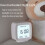 2286 Mini Multifunctional Calendar Alarm Clock, Bedside Temperature and Humidity Clock (White) 5