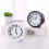 Creative, minimalist, silent alarm clock (round, white) 4